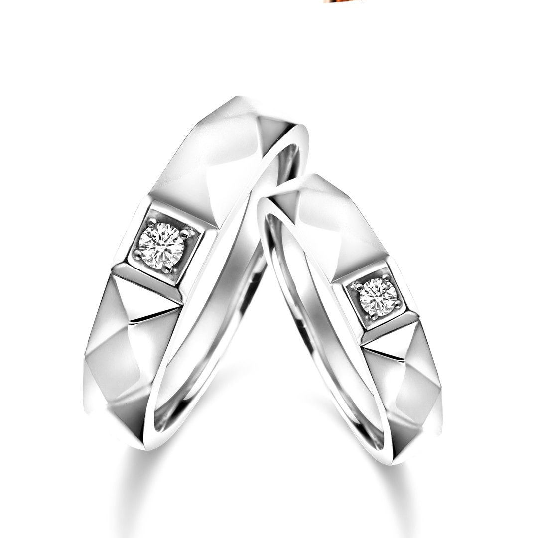 The Vow Wedding Ring - White - Adelle Jewellery